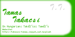 tamas takacsi business card